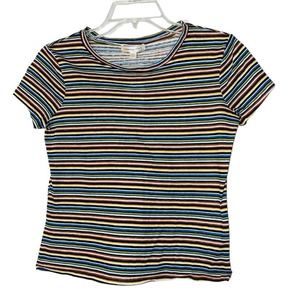 Common Stitch Striped Top XS NEW